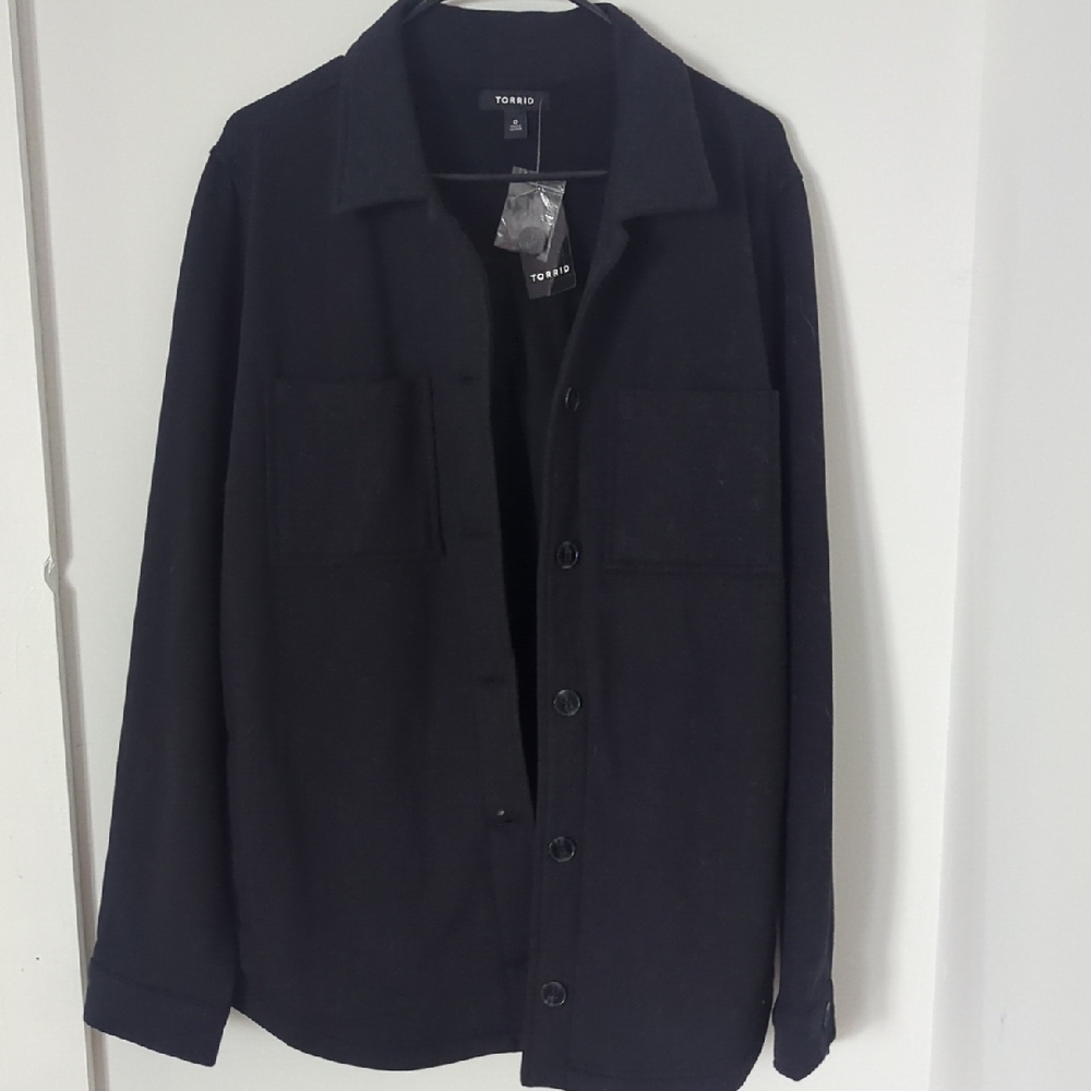 Torrid Women's Black Shirt Jacket